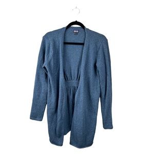 Patagonia Women’s Open Front Long Sleeve Blue Cardigan Size Small‎
